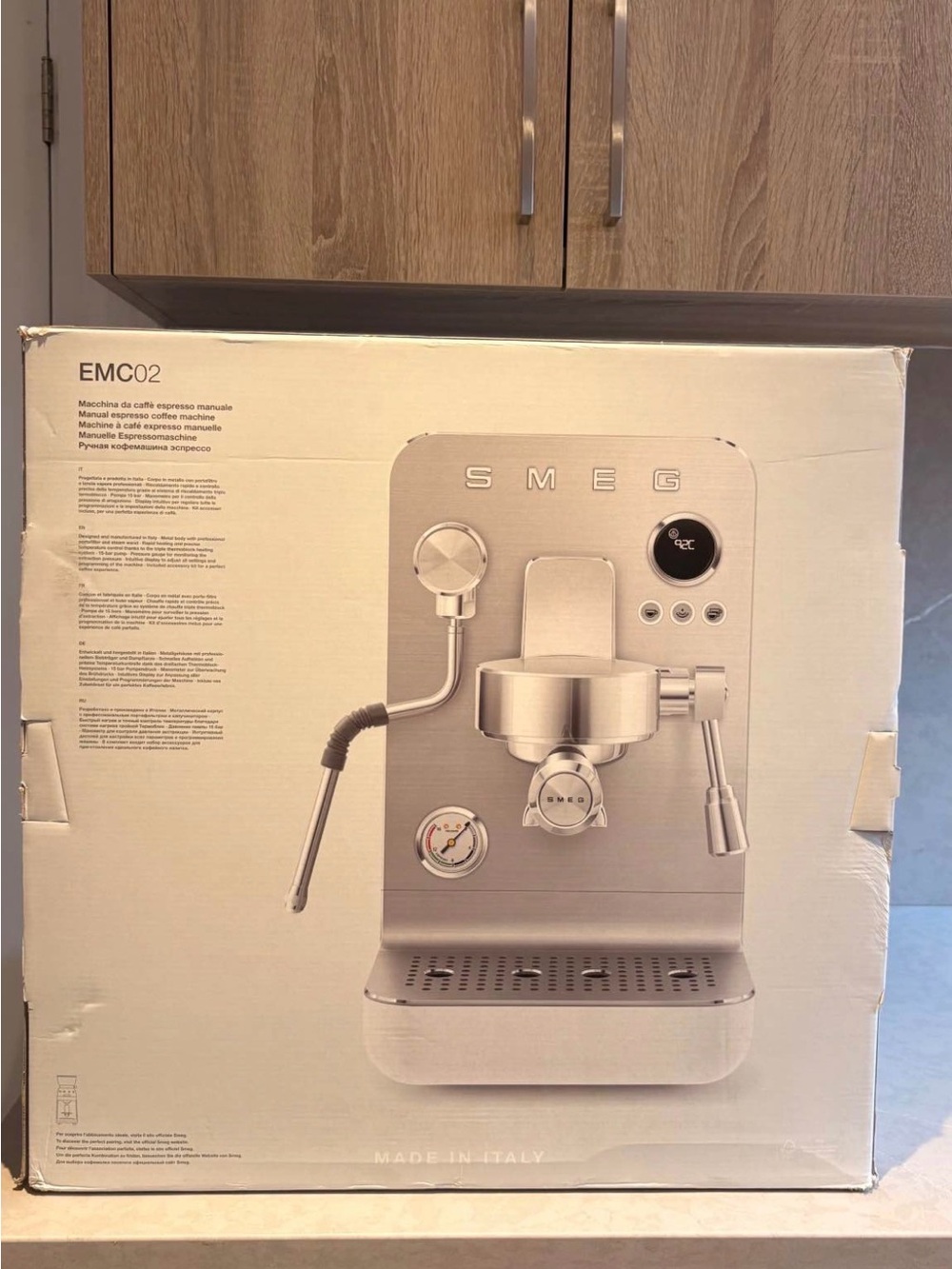 SMEG Stainless Steel Espresso Machine (Silver) - EMC02